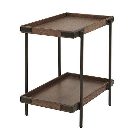 Alaterre Furniture 27 W, 19 L, 27 H, Oak, Rustic Brown ANKY01RBG